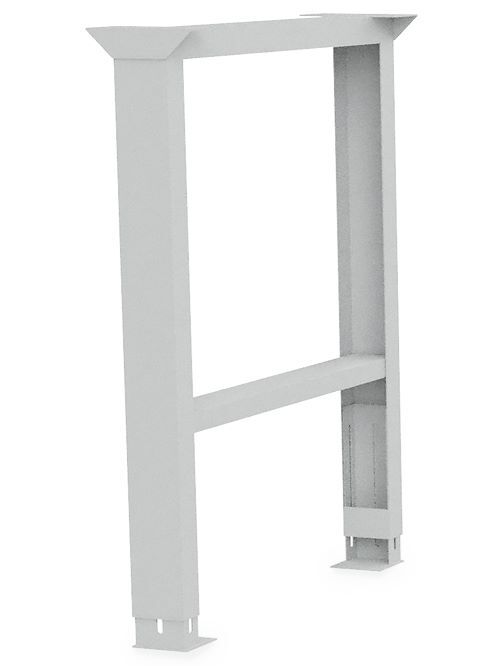 Bedrunka+Hirth Fußgestell aus Vierkantrohr für Reihenwerkbänke BxT 150 x 650 mm Bedrunka+Hirth Fußgestell aus Vierkantrohr für Reihenwerkbänke BxT 150 x 650 mm
