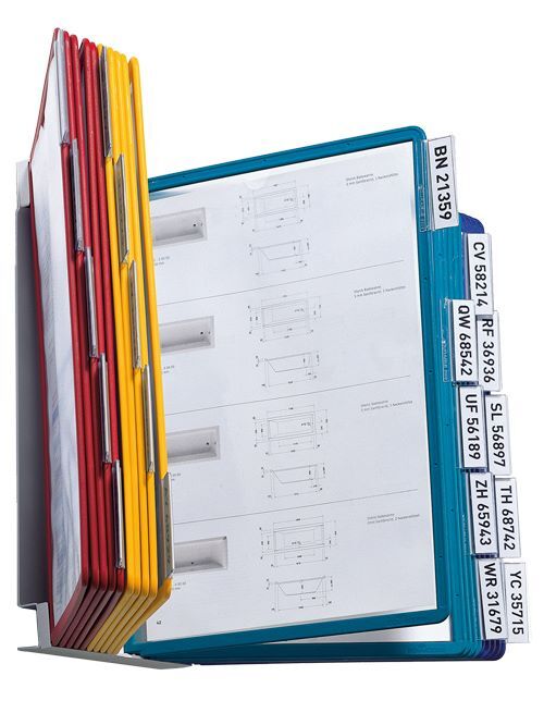 Produktbild Bedrunka+Hirth Infotafel A4 mit Wandhalter 20 Sichttafeln 460 x 260 x 325 mm