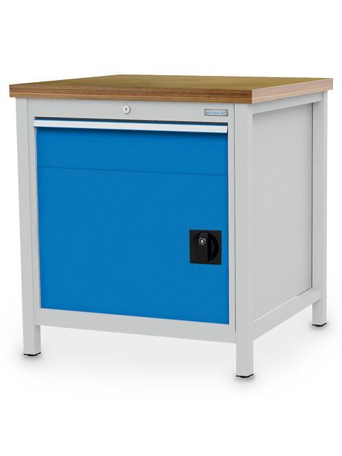 Bedrunka+Hirth Kastenwerkbank Breite 810 mm R24-24 1 x Schublade 1 x Flügeltür Produktbild Bedrunka+Hirth Kastenwerkbank Breite 810 mm R24-24 1 x Schublade 1 x Flügeltür