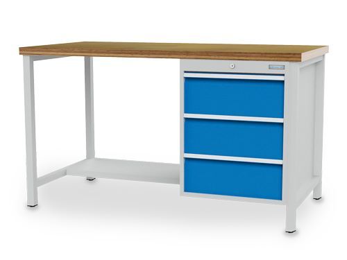 Bedrunka+Hirth Kastenwerkbank Breite 1500 mm R18-24 3 x Schublade 1 x Stahlfachboden Bedrunka+Hirth Kastenwerkbank Breite 1500 mm R18-24 3 x Schublade 1 x Stahlfachboden