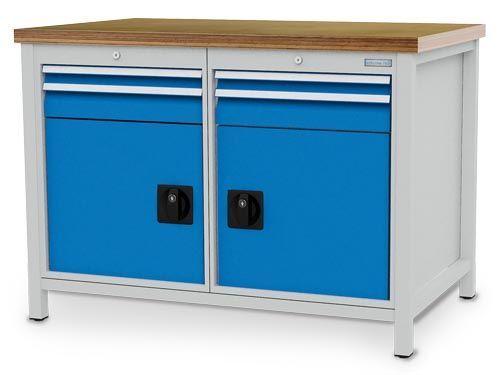 Bedrunka+Hirth Kastenwerkbank Tiefe 750 mm R 18-24 4 x Schubladen 2 x Flügeltüren B 1250 mm Produktbild Bedrunka+Hirth Kastenwerkbank Tiefe 750 mm R 18-24 4 x Schubladen 2 x Flügeltüren B 1250 mm