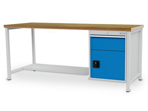 Bedrunka+Hirth Kombiwerkbank mit Fachboden und Schubladenblock 2000 x 750 x 859 mm Bedrunka+Hirth Kombiwerkbank mit Fachboden und Schubladenblock 2000 x 750 x 859 mm