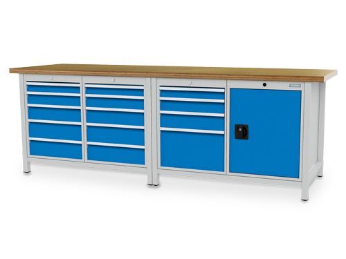 Bedrunka+Hirth Kastenwerkbank mit Zylinderschloss R 18-24 Maße 2500 x 750 x 859 mm Produktbild Bedrunka+Hirth Kastenwerkbank mit Zylinderschloss R 18-24 Maße 2500 x 750 x 859 mm