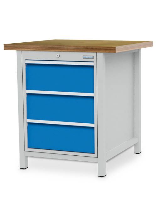 Bedrunka+Hirth Kastenwerkbank R 18-24 3 Schubladen Breite 810 x Tiefe 750 x Höhe 959 mm Produktbild Bedrunka+Hirth Kastenwerkbank R 18-24 3 Schubladen Breite 810 x Tiefe 750 x Höhe 959 mm