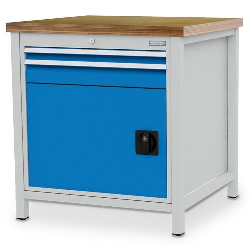 Bedrunka+Hirth Kastenwerkbank R 24-24 2 x Schubladen 1 x Flügeltür Tiefe 750 mm Breite 810 mm Produktbild Bedrunka+Hirth Kastenwerkbank R 24-24 2 x Schubladen 1 x Flügeltür Tiefe 750 mm Breite 810 mm