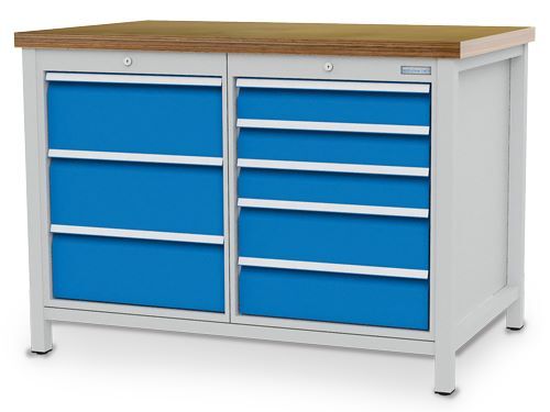 Bedrunka+Hirth Kastenwerkbank Tiefe 750 mm R 18-24 8 x Schubladen Breite 1250 mm Produktbild Bedrunka+Hirth Kastenwerkbank Tiefe 750 mm R 18-24 8 x Schubladen Breite 1250 mm