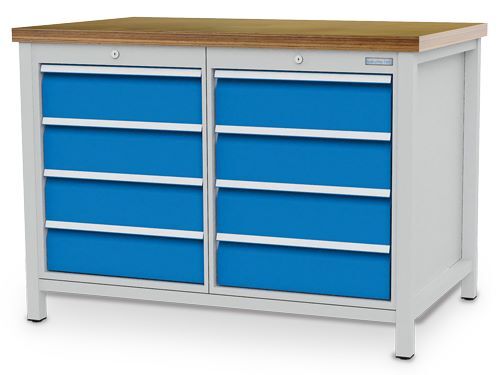 Bedrunka+Hirth Kastenwerkbank 8 x Schubladen B 1250 x T 750 x H 859 mm Produktbild Bedrunka+Hirth Kastenwerkbank 8 x Schubladen B 1250 x T 750 x H 859 mm