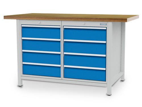 Bedrunka+Hirth Kastenwerkbank Breite 1500 x Tiefe 750 mm R 18-24 8 x Schubladen Produktbild Bedrunka+Hirth Kastenwerkbank Breite 1500 x Tiefe 750 mm R 18-24 8 x Schubladen