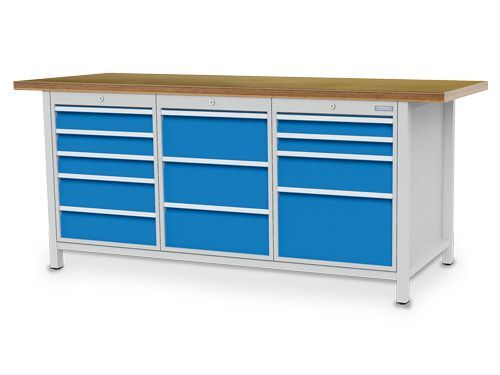 Bedrunka+Hirth Kastenwerkbank R 18-24 mit Schubladenverriegelung 2000 x 750 x 859 mm Produktbild Bedrunka+Hirth Kastenwerkbank R 18-24 mit Schubladenverriegelung 2000 x 750 x 859 mm