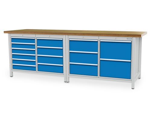 Bedrunka+Hirth Kastenwerkbank mit Multiplexplatte R 18-24 Maße 2500 x 750 x 859 mm Produktbild Bedrunka+Hirth Kastenwerkbank mit Multiplexplatte R 18-24 Maße 2500 x 750 x 859 mm