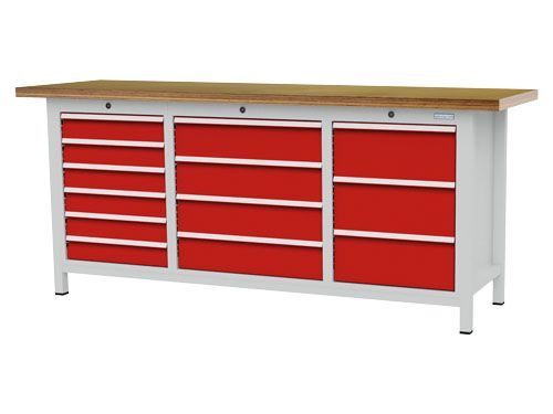 Bedrunka+Hirth Kastenwerkbank 13 Schubladen mit Vollauszug 2000 x 600 x 859 mm Produktbild Bedrunka+Hirth Kastenwerkbank 13 Schubladen mit Vollauszug 2000 x 600 x 859 mm