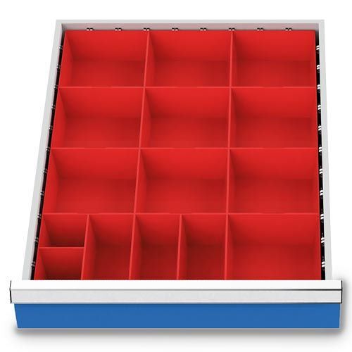 Bedrunka+Hirth Kleinteilekästen Set 15 teilig  R 18-24 Blendenhöhe 75 mm BxTxH 450 x 600 x 52mm Produktbild Bedrunka+Hirth Kleinteilekästen Set 15 teilig  R 18-24 Blendenhöhe 75 mm BxTxH 450 x 600 x 52mm