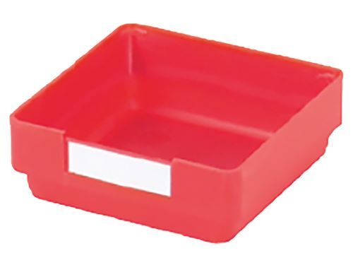 Produktbild Bedrunka+Hirth Kleinteilekasten Blendenhöhe 50 mm rot Maße 75 x 75 x 28 mm