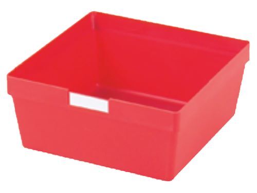 Bedrunka+Hirth Kleinteilekasten 4 er Set Blendenhöhe 100 mm BxTxH 150 x 150 x 65 mm Rot Produktbild Bedrunka+Hirth Kleinteilekasten 4 er Set Blendenhöhe 100 mm BxTxH 150 x 150 x 65 mm Rot