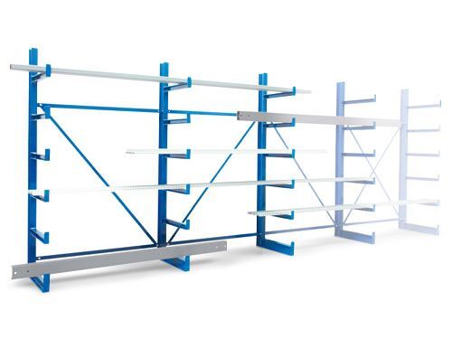 Produktbild Bedrunka+Hirth Kragarmregal Anabu 6 x angeschweissten Arme 1250 x 500 x 2000 mm