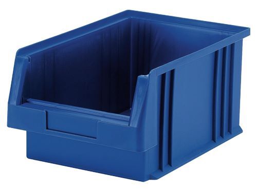 Bedrunka+Hirth Kunststoff Sichtlagerkasten blau BxTxH 89 x 102 x 50 mm Produktbild Bedrunka+Hirth Kunststoff Sichtlagerkasten blau BxTxH 89 x 102 x 50 mm