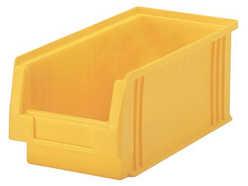 Bedrunka+Hirth Kunststoff Sichtlagerkasten gelb BxTxH 89 x 102 x 50 mm Produktbild Bedrunka+Hirth Kunststoff Sichtlagerkasten gelb BxTxH 89 x 102 x 50 mm