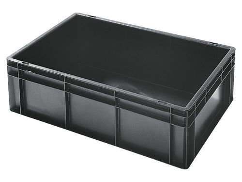 Bedrunka+Hirth Lagerbehälter Karbon 400 x 600 x 75 mm in der Farbe schwarz Produktbild Bedrunka+Hirth Lagerbehälter Karbon 400 x 600 x 75 mm in der Farbe schwarz