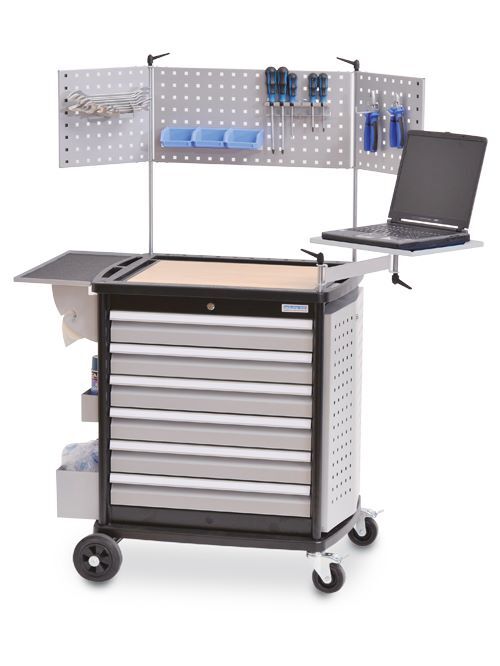 Bedrunka+Hirth Werkstattwagen Typ maxmobile 2 mit Lochplattenaufbau R 24-16 780 x 580 x 1540 mm Produktbild Bedrunka+Hirth Werkstattwagen Typ maxmobile 2 mit Lochplattenaufbau R 24-16 780 x 580 x 1540 mm