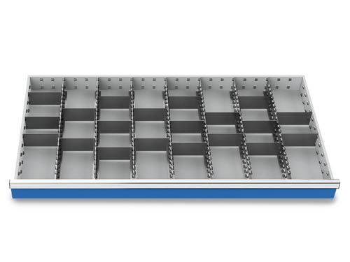 Bedrunka+Hirth Metalleinteilung Set 27 teilig R 48-24 BxTxH 1200 x 600 x 75 mm