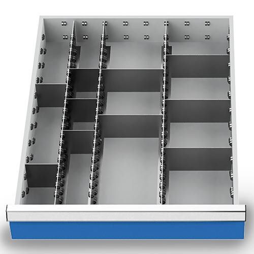 Bedrunka+Hirth Metalleinteilung Set 13-teilig R 18-24 Blendenhöhen 100 / 125 mm 450 x 600 x 75 Produktbild Bedrunka+Hirth Metalleinteilung Set 13-teilig R 18-24 Blendenhöhen 100 / 125 mm 450 x 600 x 75