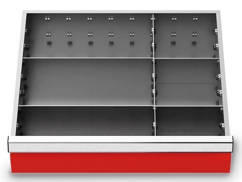 Bedrunka+Hirth Metalleinteilung Set 5 teilig R 18-16 Blendenhöhe 150 mm BxTxH 450 x 400 x 150mm Produktbild Bedrunka+Hirth Metalleinteilung Set 5 teilig R 18-16 Blendenhöhe 150 mm BxTxH 450 x 400 x 150mm