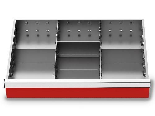 Bedrunka+Hirth Metalleinteilung Set 6 teilig R 24-16 Blendenhöhe 75 mm BxTxH 600 x 400 x 75 mm Produktbild Bedrunka+Hirth Metalleinteilung Set 6 teilig R 24-16 Blendenhöhe 75 mm BxTxH 600 x 400 x 75 mm