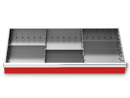 Bedrunka+Hirth Metalleinteilung Set 5-teilig R 36-16 Blendenhöhen 200/250/300 mm Produktbild Bedrunka+Hirth Metalleinteilung Set 5-teilig R 36-16 Blendenhöhen 200/250/300 mm