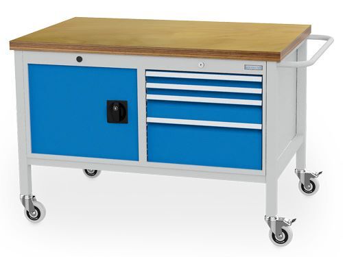 Bedrunka+Hirth Mobile Werkbank R 18-24 mit Zentralverriegelung 1250 x 750 x 859 mm Produktbild Bedrunka+Hirth Mobile Werkbank R 18-24 mit Zentralverriegelung 1250 x 750 x 859 mm