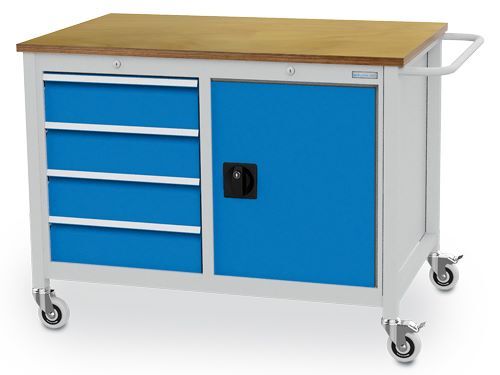Bedrunka+Hirth Mobile Werkbank R 18-24 mit Tür und Schubladen 1250 x 750 x 935 mm Produktbild Bedrunka+Hirth Mobile Werkbank R 18-24 mit Tür und Schubladen 1250 x 750 x 935 mm