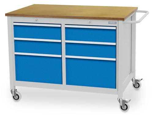 Bedrunka+Hirth Mobile Werkbank R 18-24 mit Schubladen 1250 x 750 x 935 mm Produktbild Bedrunka+Hirth Mobile Werkbank R 18-24 mit Schubladen 1250 x 750 x 935 mm