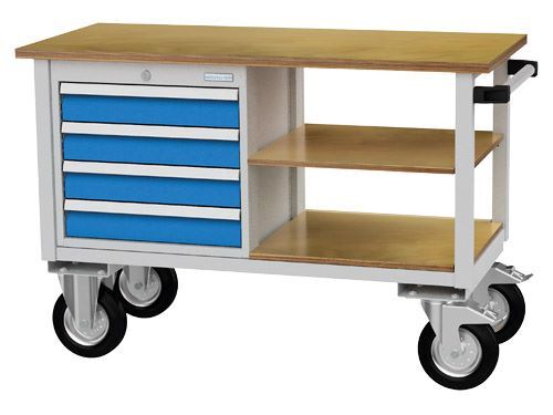 Bedrunka+Hirth Mobile Werkbank R 18-24 mit 4 Schubladen 4 Maße 1200 x 540 x 820 mm Produktbild Bedrunka+Hirth Mobile Werkbank R 18-24 mit 4 Schubladen 4 Maße 1200 x 540 x 820 mm