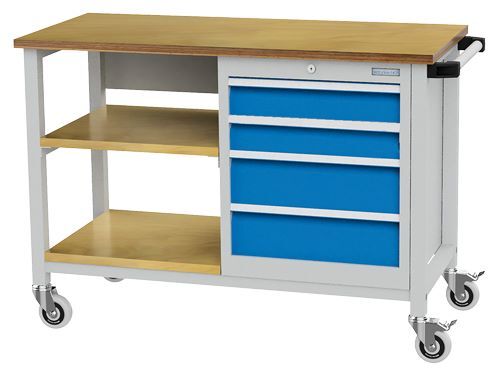 Bedrunka+Hirth Mobile Werkbank R 18-16 4 Schubladen mit Vollauszug 1200 x 540 x 880 mm Produktbild Bedrunka+Hirth Mobile Werkbank R 18-16 4 Schubladen mit Vollauszug 1200 x 540 x 880 mm