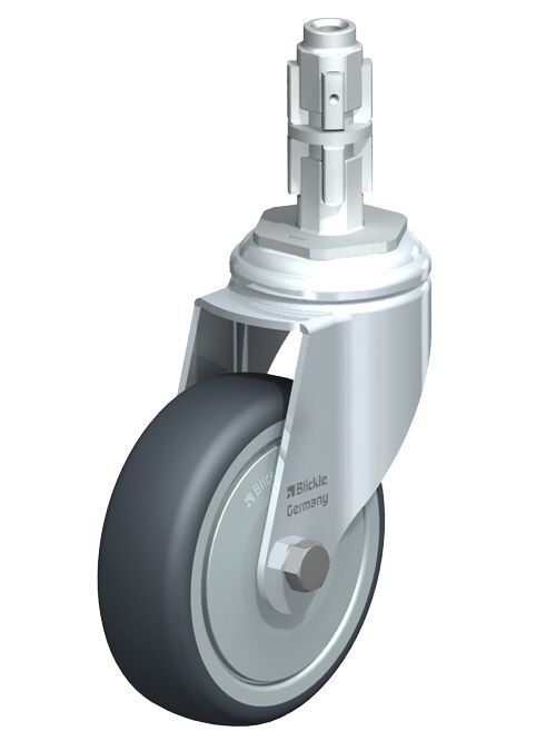 Produktbild Bedrunka+Hirth Expanderrollen workergo 2 Bockrollen 2 Lenkrollen mit Feststeller