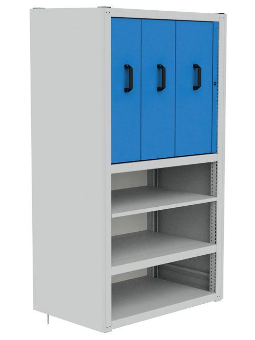 Bedrunka+Hirth Schubladenschrank Modul 8 mit Verdikalauszug und Fachböden 1049 x 733 x 2030 mm Produktbild Bedrunka+Hirth Schubladenschrank Modul 8 mit Verdikalauszug und Fachböden 1049 x 733 x 2030 mm
