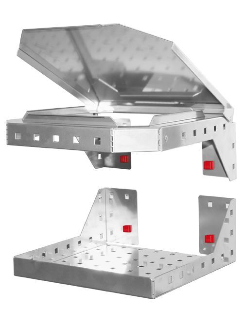 Produktbild Bedrunka+Hirth Müllbeutelhalter Stahlblech 2 teilig 305 x 350 x 130 mm