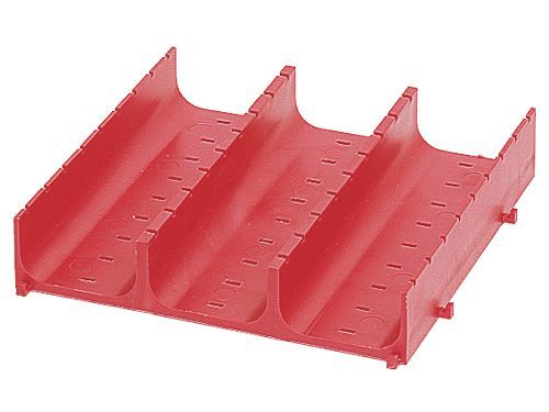 Bedrunka+Hirth Muldenplatte 4 er Set 3 Mulden je 46 mm BxTxH 150 x 150 x 30 mm Rot Produktbild Bedrunka+Hirth Muldenplatte 4 er Set 3 Mulden je 46 mm BxTxH 150 x 150 x 30 mm Rot