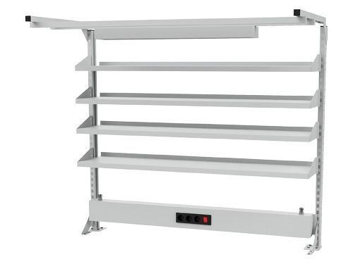 Bedrunka+Hirth Multiwand Aufbau mit Energiekanal sowie 4 Fachböden 1500 x 1250 mm Produktbild Bedrunka+Hirth Multiwand Aufbau mit Energiekanal sowie 4 Fachböden 1500 x 1250 mm