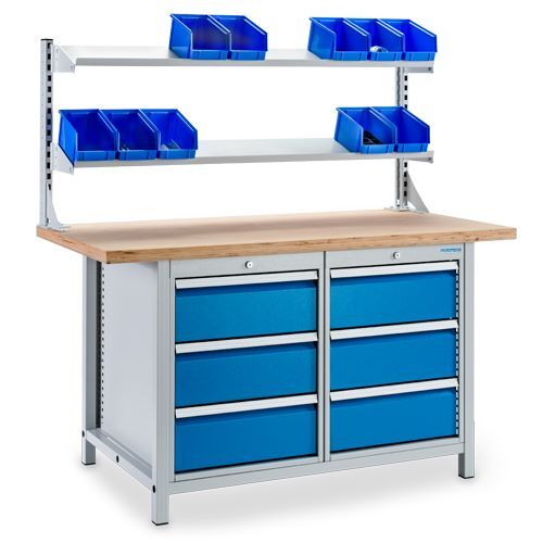 Bedrunka+Hirth Multiwand Aufbau 2 Fachböden und 2 Tragsäulen Maße 1500 x 650 mm Produktbild Bedrunka+Hirth Multiwand Aufbau 2 Fachböden und 2 Tragsäulen Maße 1500 x 650 mm