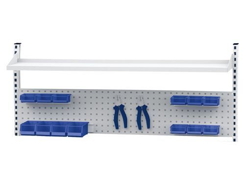 Bedrunka+Hirth Multiwand Aufbau mit Lochwand und Fachboden 1500 x 859 mm Produktbild Bedrunka+Hirth Multiwand Aufbau mit Lochwand und Fachboden 1500 x 859 mm