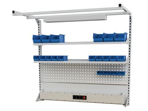 Bedrunka+Hirth Multiwand Aufbau Breite 1500 mm mit Magnetwand und Lochwand Produktbild Bedrunka+Hirth Multiwand Aufbau Breite 1500 mm mit Magnetwand und Lochwand