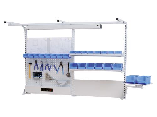 Bedrunka+Hirth Multiwand Aufbau aus Stahlblech mit 1 Schwenkarm 2000 x 750 x 1250 mm Produktbild Bedrunka+Hirth Multiwand Aufbau aus Stahlblech mit 1 Schwenkarm 2000 x 750 x 1250 mm