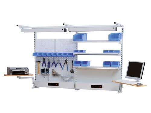 Bedrunka+Hirth Multiwand Aufbau mit Obergestell und 2 Energiekanäle 2000 x 750 x 1250 mm Produktbild Bedrunka+Hirth Multiwand Aufbau mit Obergestell und 2 Energiekanäle 2000 x 750 x 1250 mm