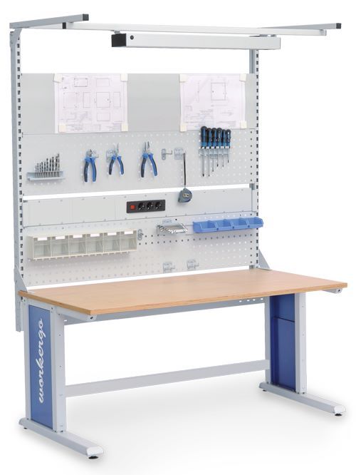 Bedrunka+Hirth Multiwand Aufbau workergo mit Magnetwand Stahlblech 1500 x 750 x 1250 mm