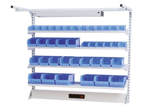 Bedrunka+Hirth Multiwand Aufbau workline Stahlblech mit Obergestell 1500 x 750 x 1250 mm Produktbild Bedrunka+Hirth Multiwand Aufbau workline Stahlblech mit Obergestell 1500 x 750 x 1250 mm