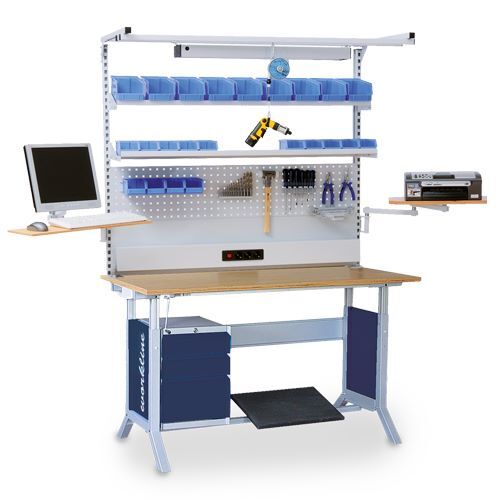 Bedrunka+Hirth Multiwand Aufbau workline mit Monitorhalterung H 1250 mm Produktbild Bedrunka+Hirth Multiwand Aufbau workline mit Monitorhalterung H 1250 mm