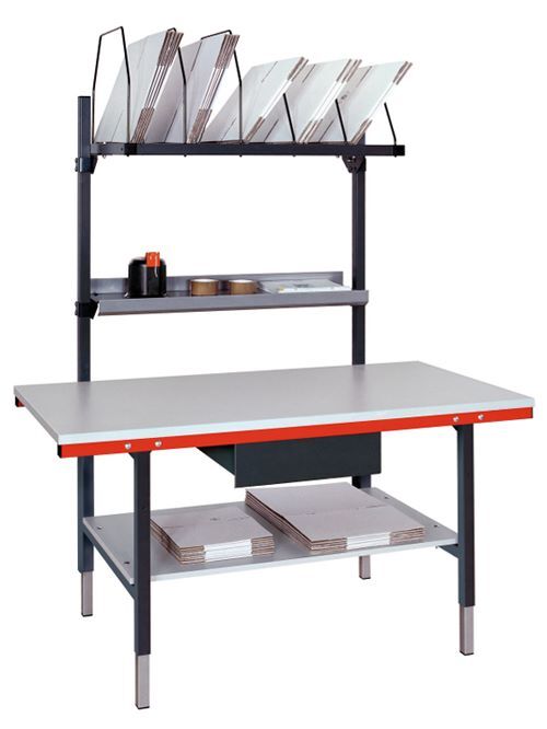 Bedrunka+Hirth Pack und Arbeitstischkombination mit Höhenverstellung 1600 x 800 mm Produktbild Bedrunka+Hirth Pack und Arbeitstischkombination mit Höhenverstellung 1600 x 800 mm