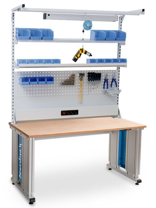 Bedrunka+Hirth Powerline 4 Arbeitsplatzsystem elektrisch 2000 x 900 mm bis 900 kg Produktbild Bedrunka+Hirth Powerline 4 Arbeitsplatzsystem elektrisch 2000 x 900 mm bis 900 kg