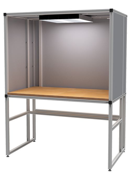 Bedrunka+Hirth Prüfplatz Arbeitsplatzsystem 1500 x 840 x 1950 mm mit Arbeitsplatte Produktbild Bedrunka+Hirth Prüfplatz Arbeitsplatzsystem 1500 x 840 x 1950 mm mit Arbeitsplatte