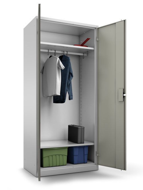 Bedrunka+Hirth Kleiderschrank mit Hutablage und Kleiderstange H 1950 mm